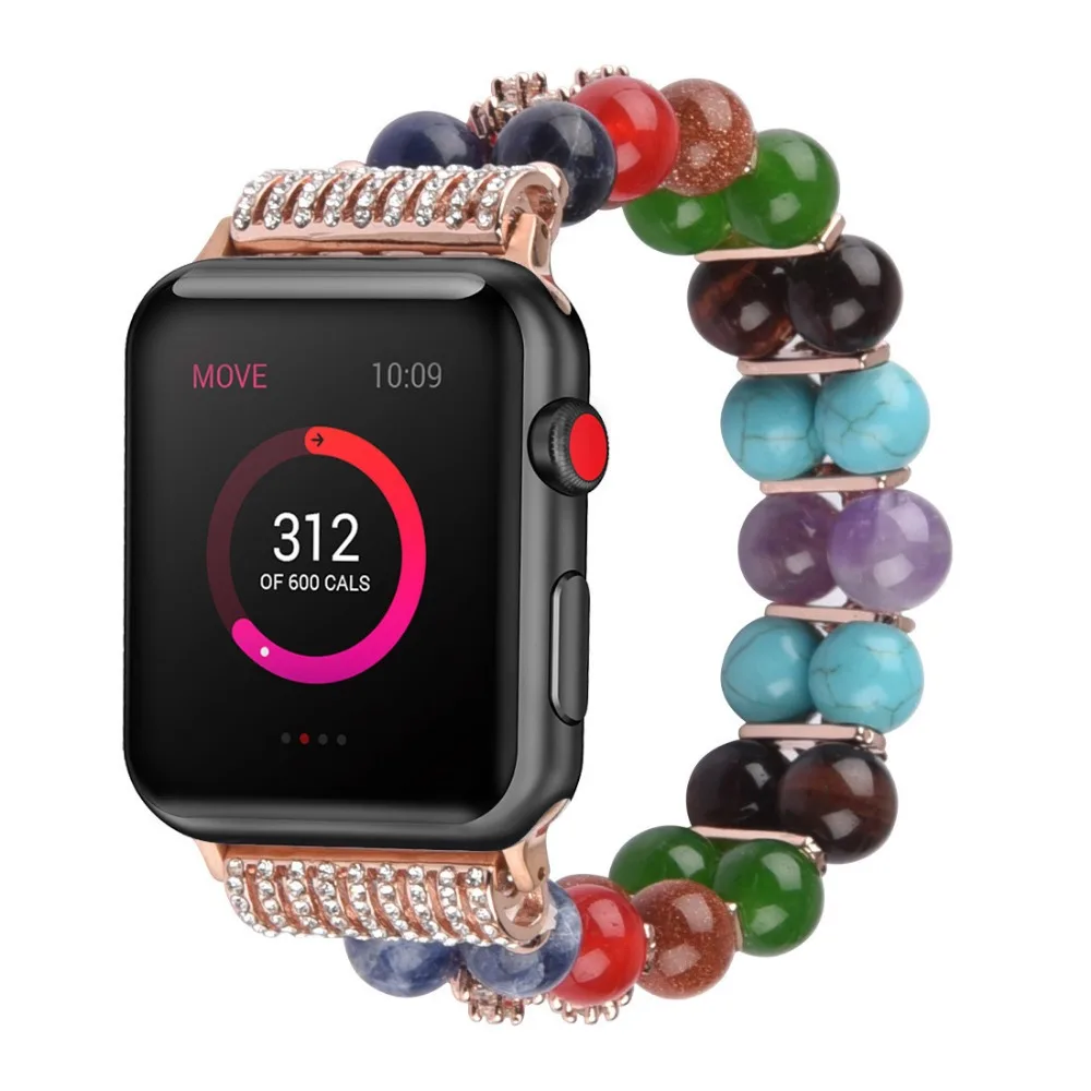 Jewelry Strap for Apple Watch Band 44mm 40mm 45mm 41mm 49mm 42mm 38mm Elastic Bracelet iWatch Series Ultra 9 8 7 6 5 4 3 SE Band