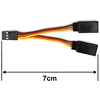 Hot Sale 5 Pcs JR/Futaba Style Servo 1 To 2 Y Harness Leads Splitter Cable Male To Female Extension Lead Wire For RC Models 7Cm 6