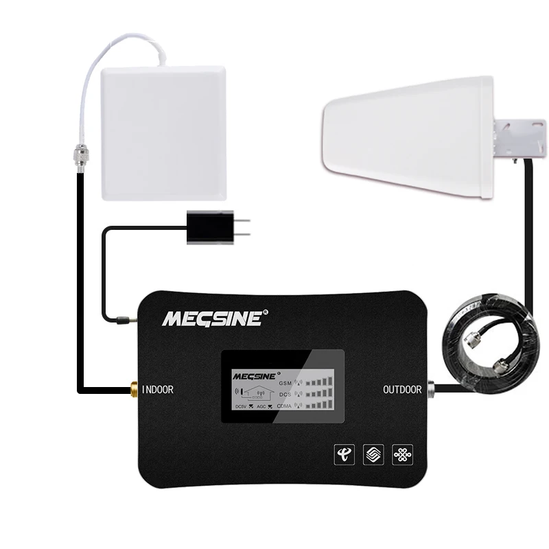 

Factory Price 800 900 1800 Mhz Tri-band Mobile Phone 2g3g4g B8B3B5 dual band cell phone Signal Booster/Repeater