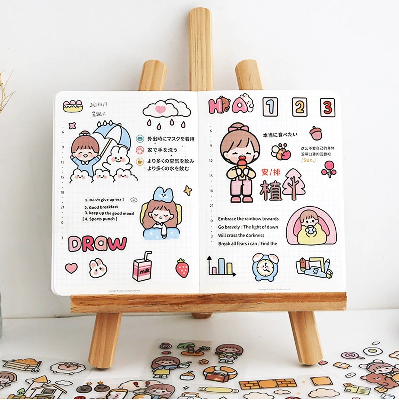 Desenhos animados anime kawaii roblox meninas adesivos para portátil mala  de papelaria decalques à prova dwaterproof