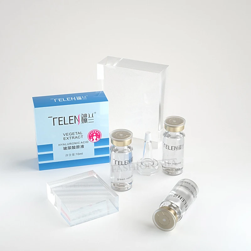 Hyaluronic Acid Serum 10ml Cross-linked HA Original Solution Ultrafine Molecules Hyaluronic Acid Ampoule Facial Moisturizing Anti Wrinkle Anti-aging