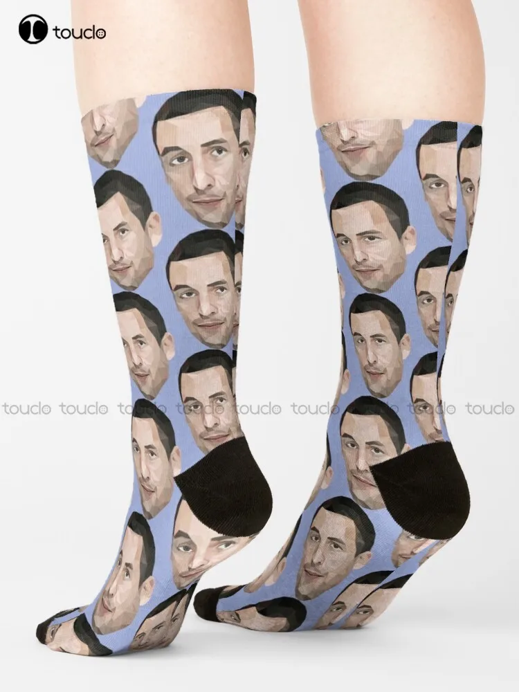 

Adam Sandler Low Poly Art Socks Hiking Socks Cartoon Comfortable Best Girls Sports Unisex Adult Teen Youth Socks Custom Gift