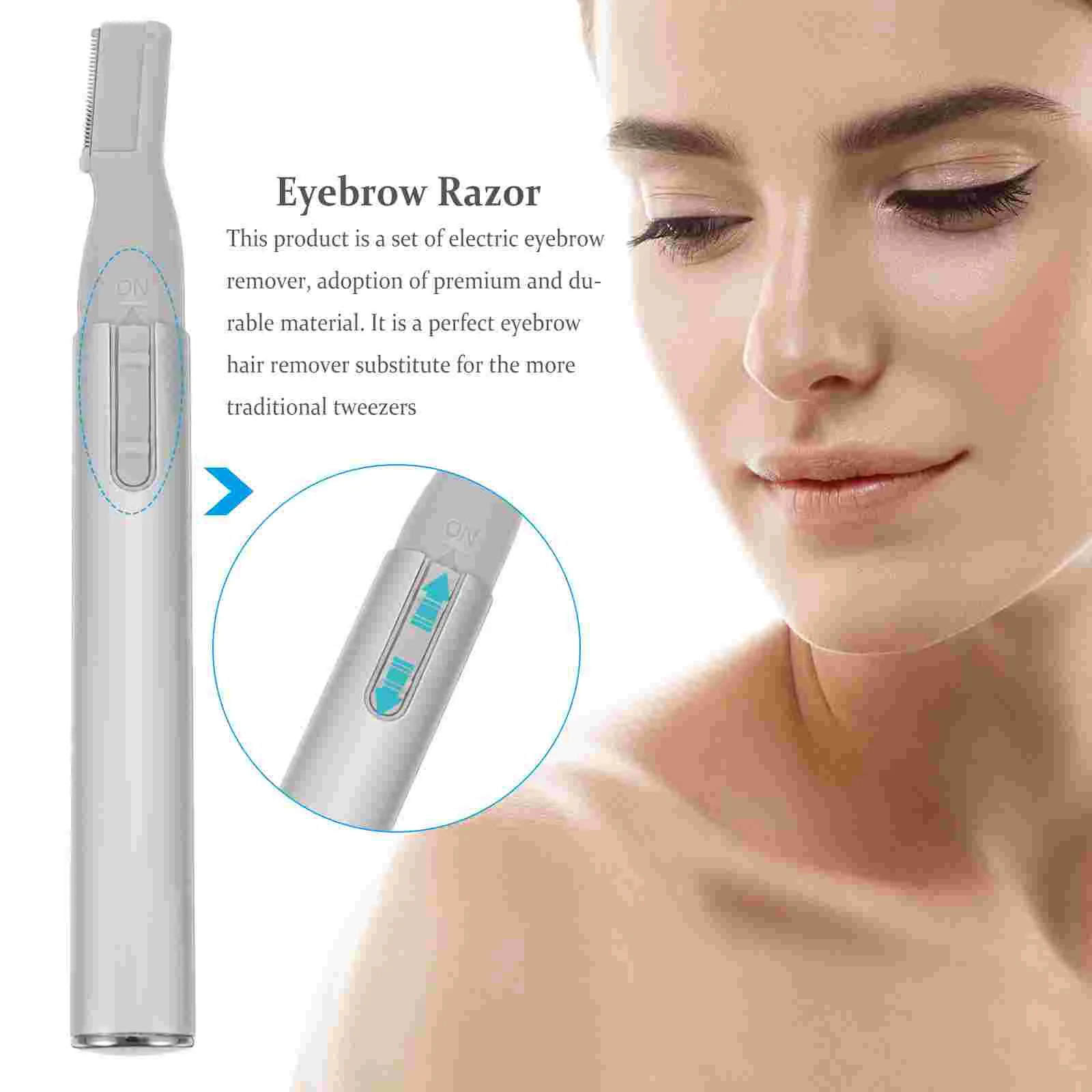 Razor Electric Eyebrow Trimmer Men and Women Beard Permanent Abs Nose Hair Remover 5