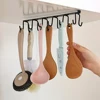 1PC Cabinet Mug Hook, 6-hooks/12-hooks Hanging Cup Holder, Multifunctional Wardrobe Row Hook Organizer Save Storage Space 6