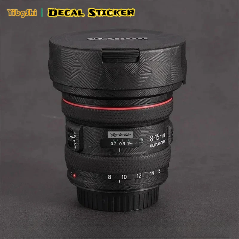 Canon EF 8-15mm F4 L USM 안티 스크래치 카메라 렌즈 스티커 코트 랩 보호 필름 바디 프로텍터 스킨 커버 8-15/4 f4L