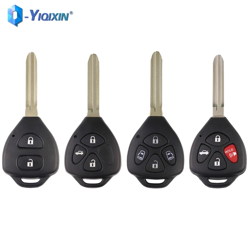 YIQIXIN Blank TOY43 Blade Car Key Case For Toyota Camry RAV4 Yaris Prado Tarago Corolla REIZ Crown Avalon Venza Remote FOB Shell yiqixin ews system car remote control key for old bmw mini cooper s r50 r53 2005 2006 2007 fob shell 315 433mhz hu92 uncut blade