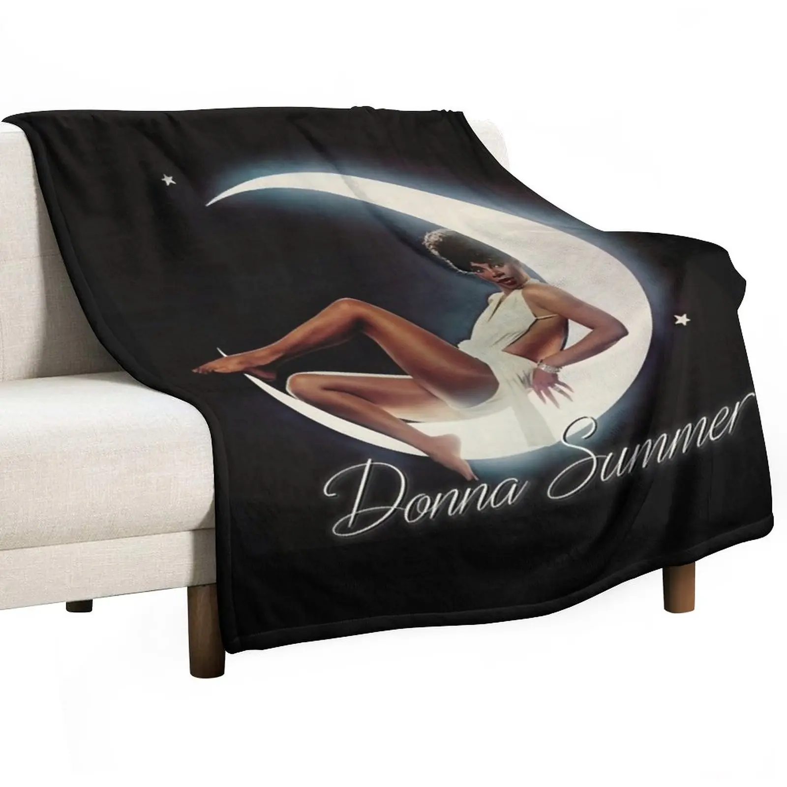 

Retro Vintage Donna Summer Four Seasons Of Love Awesome For Music Fan Throw Blanket blankets ands Soft Beds Blankets