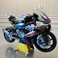 Modelo de simulación de bloques de construcción, montaje de motocicleta, bloque de construcción experto, modelo de motocicleta, rompecabezas, juguete de bloques de construcción, regalos para niños - Imagen 6