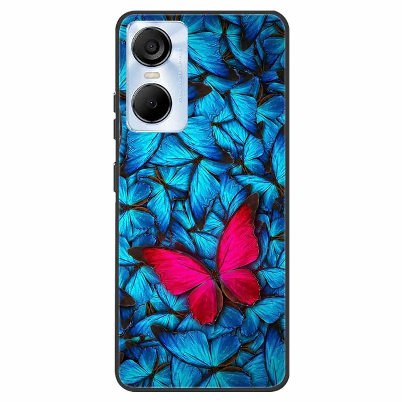 Animal Silicone TPU Soft Phone Case - Protective Wolf & Cat Design