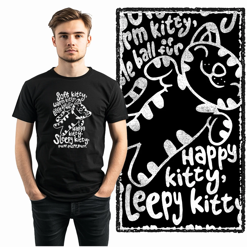 Coolmind DB 100 % Baumwolle, cooles, exklusives Grafik-T-Shirt mit Katzendruck für Männer, cooles, großes Katzen-T-Shirt, Herren-Neuheits-T-Shirt – Detail 12