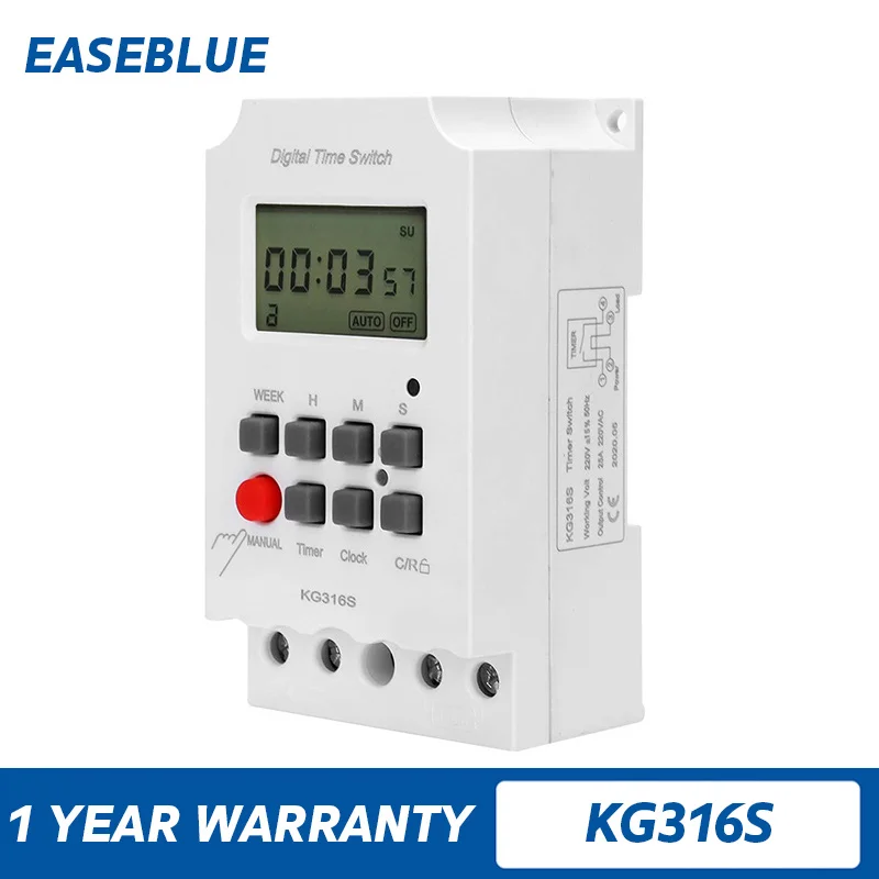 KG316SDigitalAutomaticElectronicProgrammablePowerSwiftletTimerSwitchwithCE