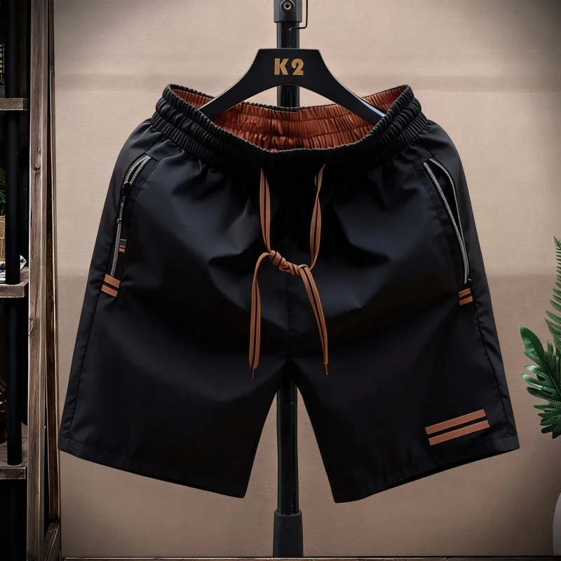 Trendy Summer Shorts Men Streetwear Hip Hop Straight Leg Short Pants Casual Sports Five-Point Pants male 1