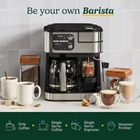 Coffeemaker, Coffee Center Barista Bar 4-In-1 Coffee Machine, Single-Serve Coffee, Espresso & Nespresso Capsule Compatible 2