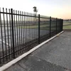 Black Commercial Metal Fence Panel 2