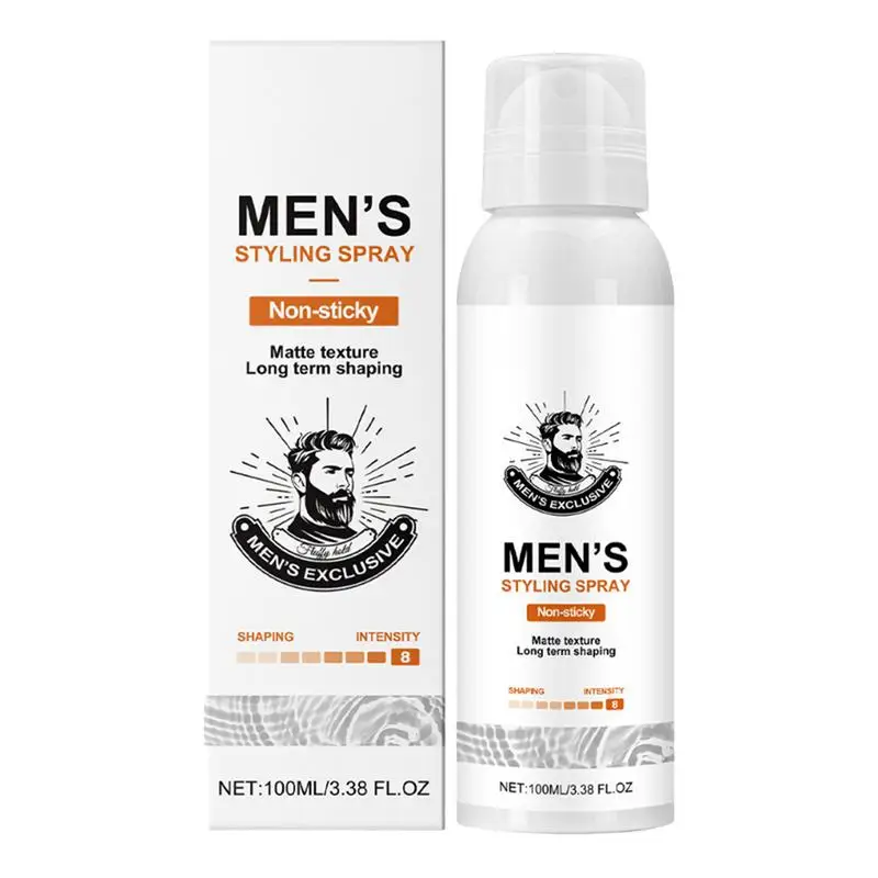 Hair Styling Spray Matte Hair Strong Hold Spray Non-Stick Thickening Texture Long-Lasting Texturizing 100ml