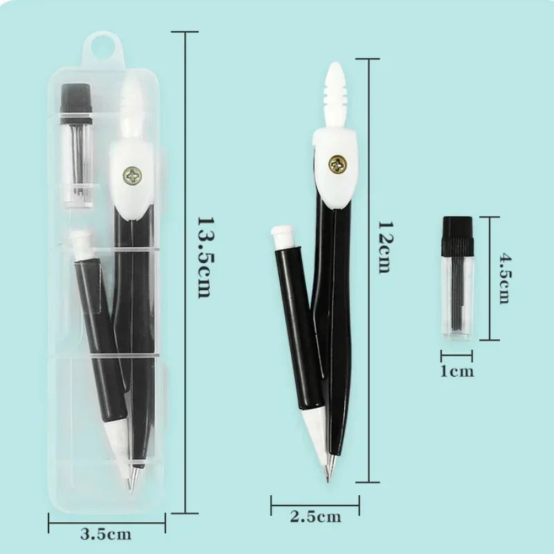 Practical Professional Compass Set School Office Drawing Maths Geometry Learning Tools Students Gift Prizes drawing compass