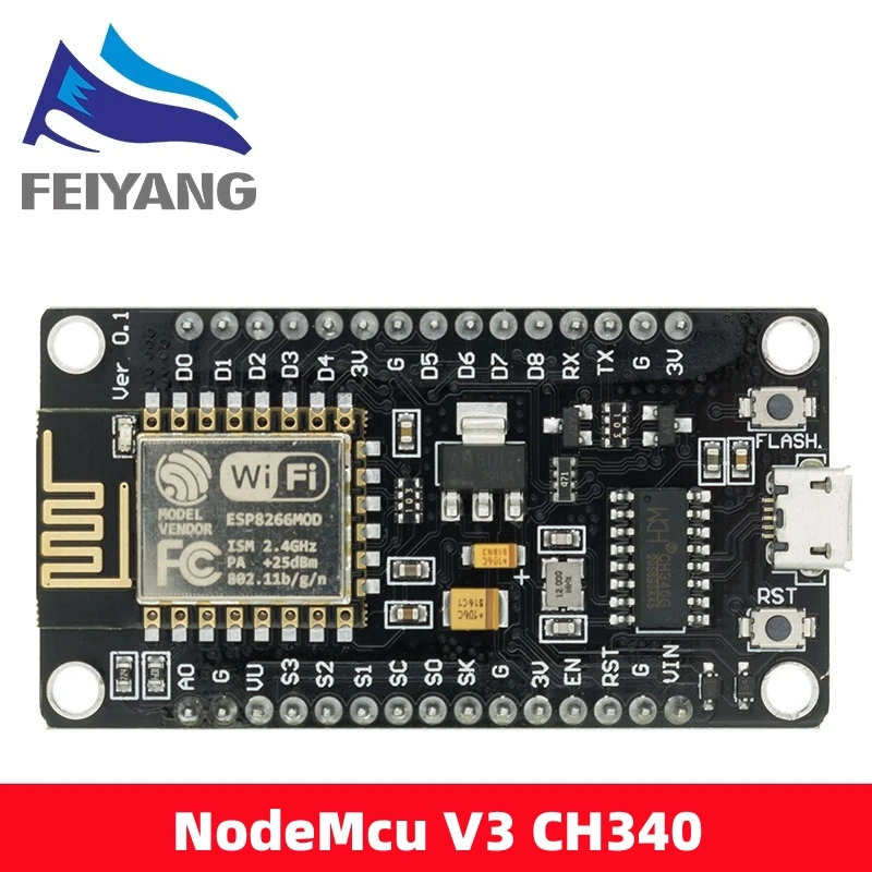 Wireless Module CH340/CP2102 NodeMcu V3 V2 Lua WIFI Internet of Things Develop Board based ESP8266 ESP-12E with PCB Antenna wireless module wifi module development board