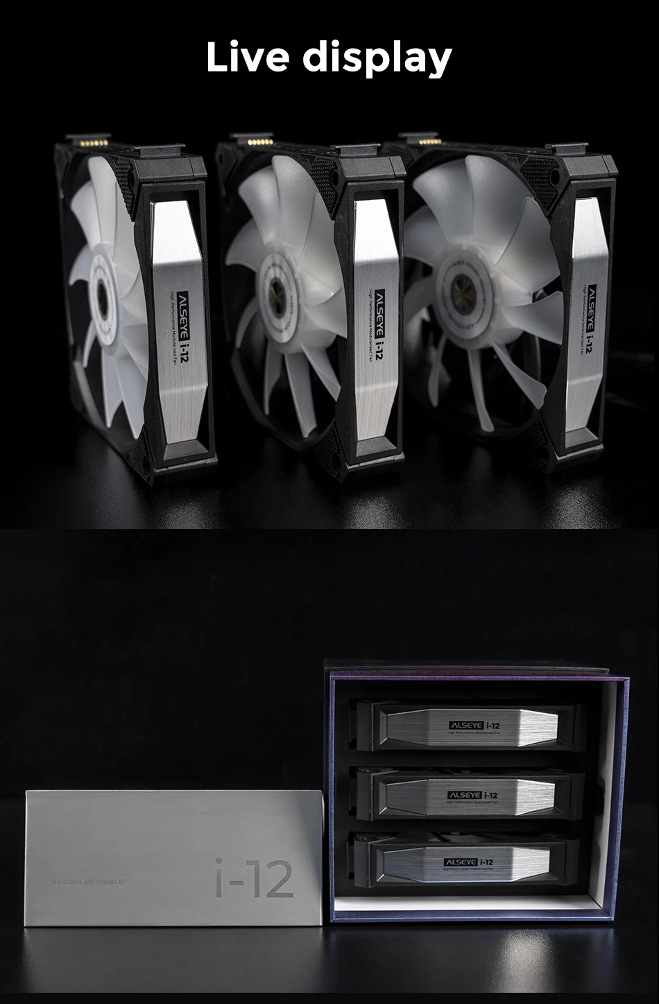 Luz LED, PWM, ventilador ARGB para PC Case