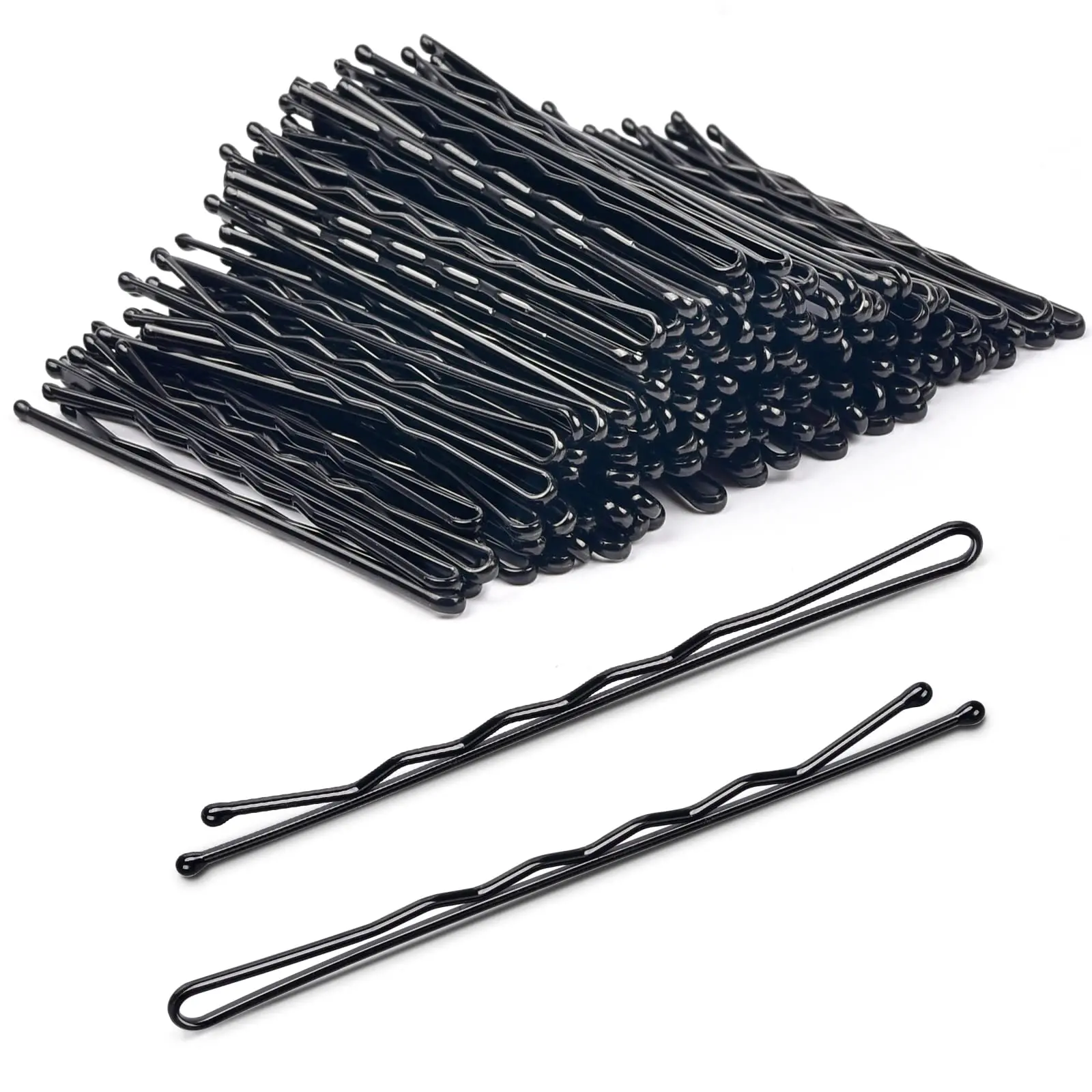 50Pcs Large Bobby Pins 7CM (2.75") Black Jumbo Bobby Hairpins for For Women Girls Thick Hair