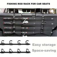 1 Set 4-Position Car Rod Holder Universal Front/Rear Seat Fishing Pole Rack Adjustable Clamp Mount Compact Tackle S 1