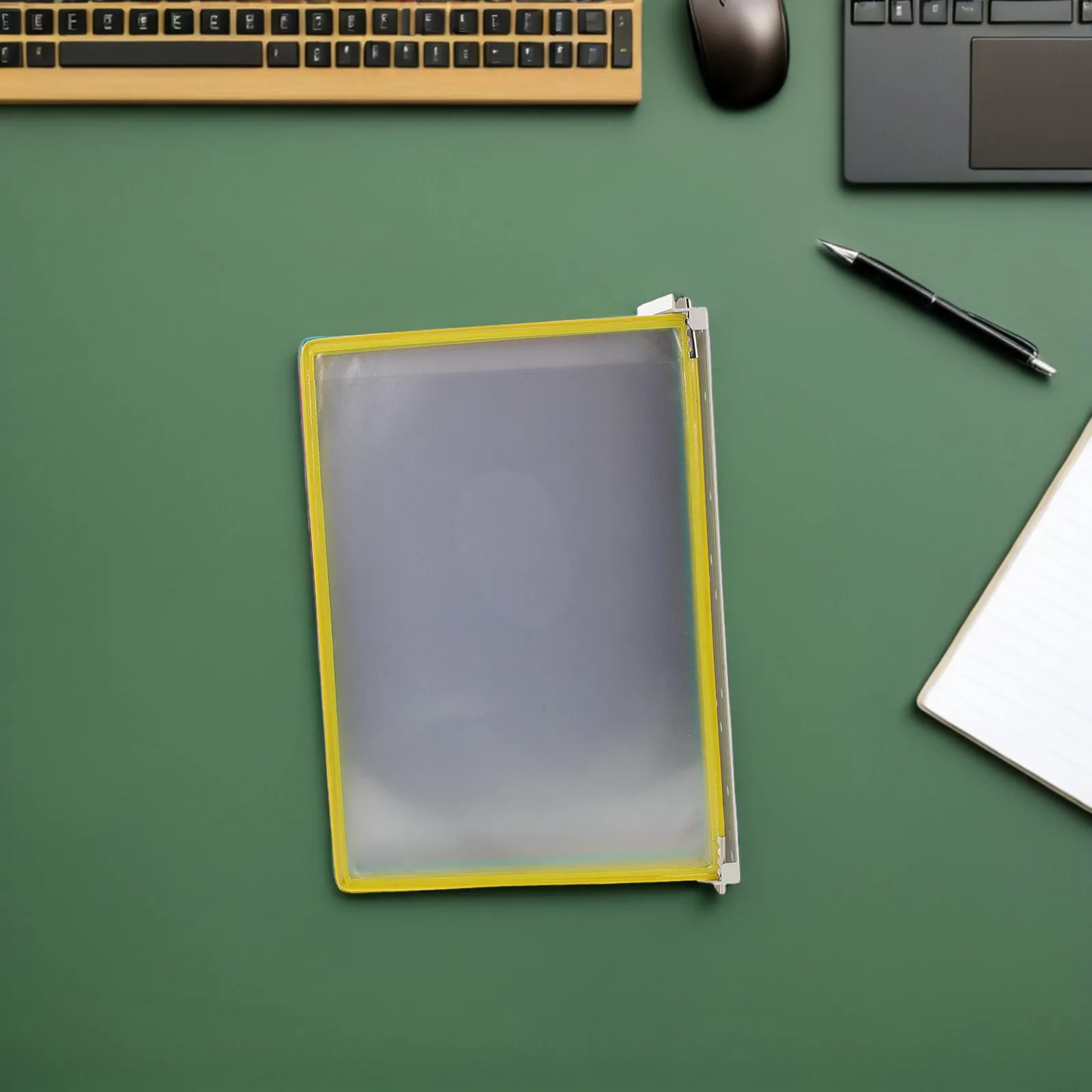 다채로운 색상의 벽걸이형 파일 홀더 문서 디스플레이 보드 시스템 (사무실, 레스토랑, 전시관용) 투명