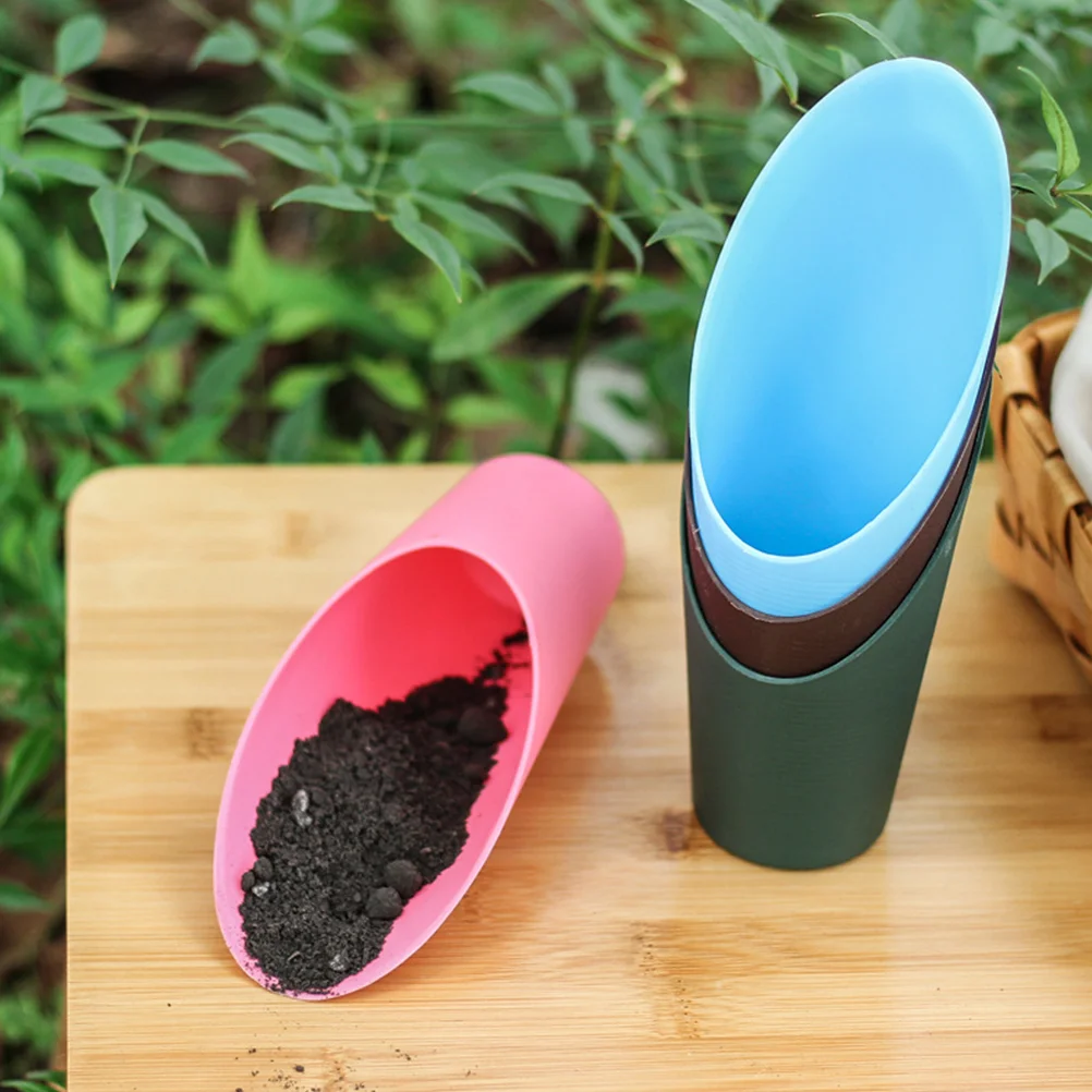 10 Pcs Round Cylinder Scoop Succulent Plant Cup Planting Supplies Plants Soil Cups Garden