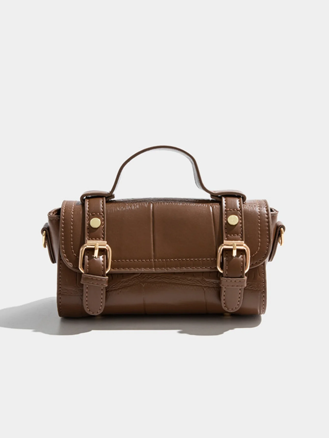 4 in 1 Fashion All-Match Diagonal Ladies Handbags Large Capacity Bag(Brown)