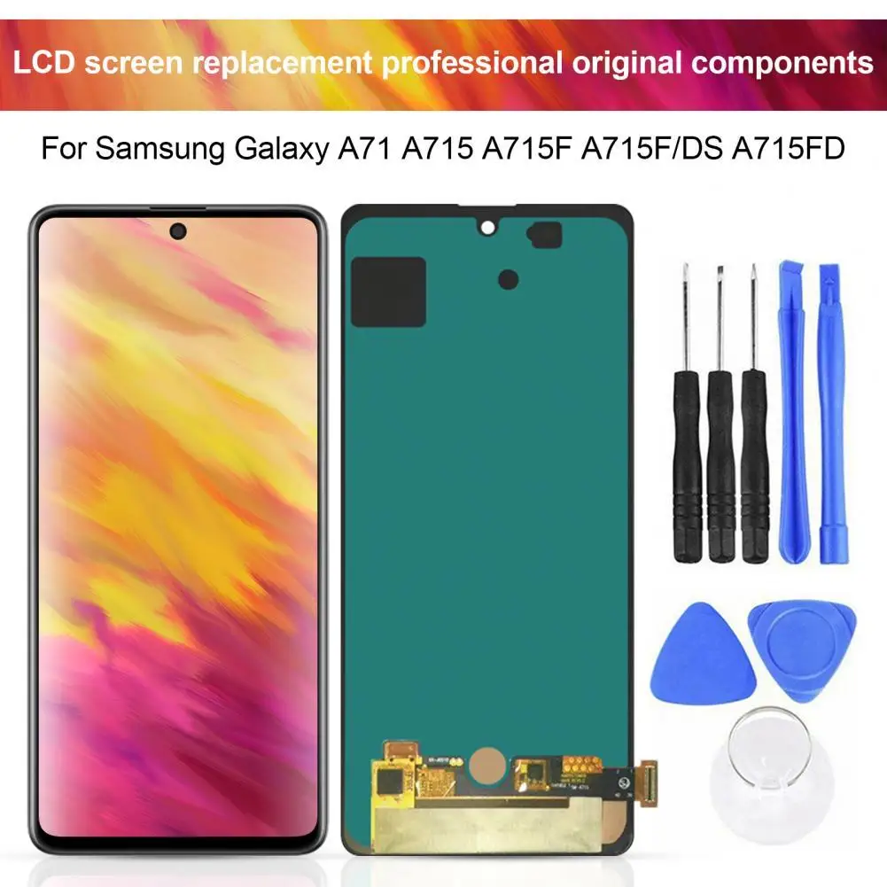 

100% Original AMOLED LCD Display Touch Screen Screen Digitizer Assembly For Samsung Galaxy A71 A715 A715F A715F/DS A715FD