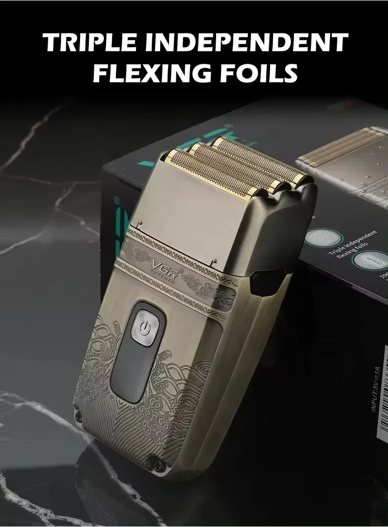VGR V-335 Foil Shaver accessories