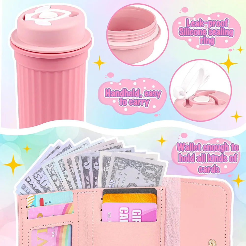 Little Girls Play Purse 32Pcs Toddler Purse Cell Phone/Makeup/Keys Kids Pretend Play Purse Princess Makeup Purse Gifts for Girls