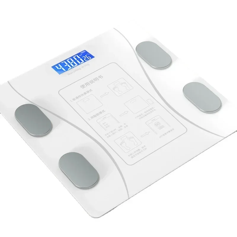 Body Fat Scale Bluetooth Smart Body Fat Scale Digital Body Weighing Scale LCD Screen Electronic Weighing BMI Composition Analyzer Tools
