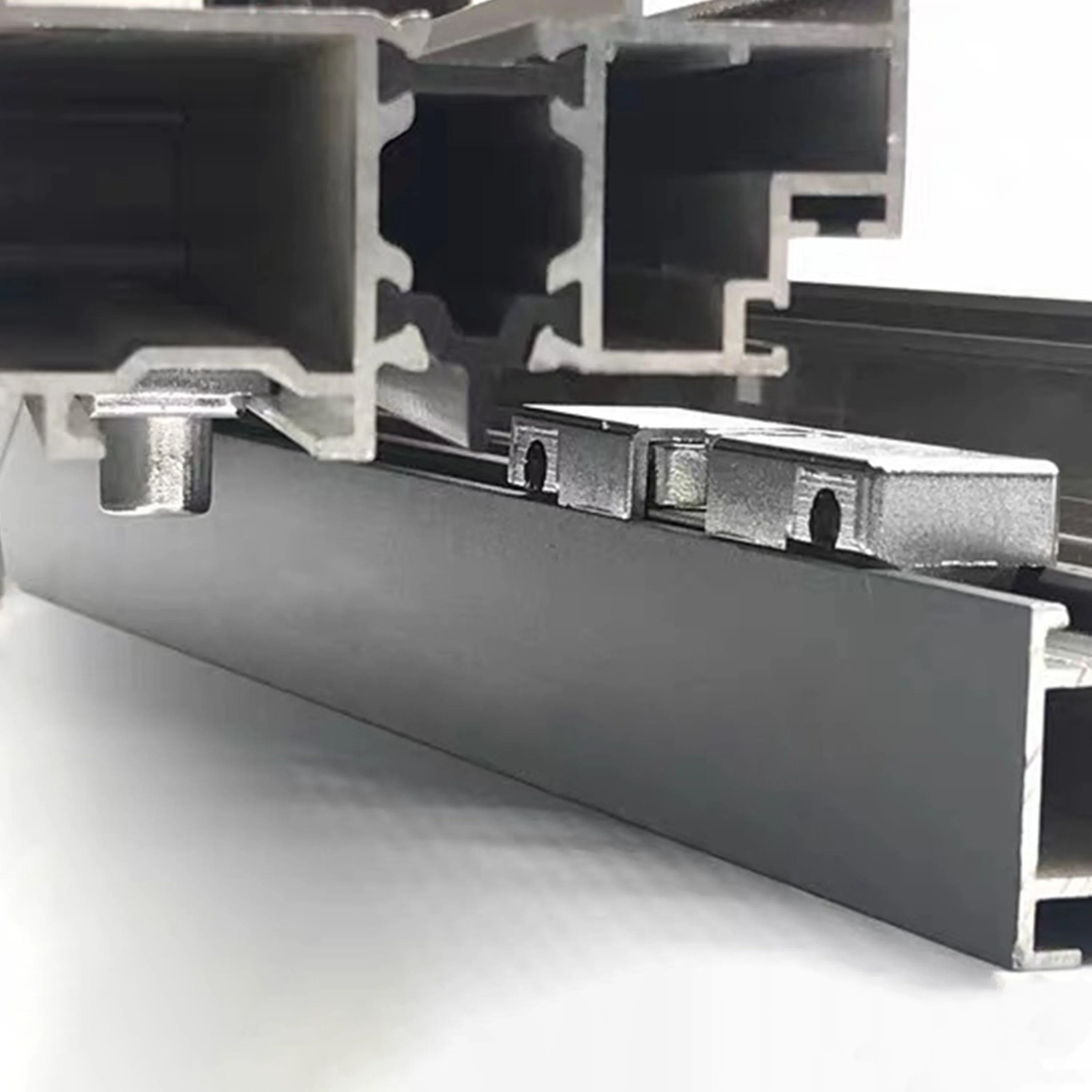 Euro Slot Clamp Clasp Corner Buckle Stainless Steel Door Window Lock Point Perforation-Free Installation Casement Sealing