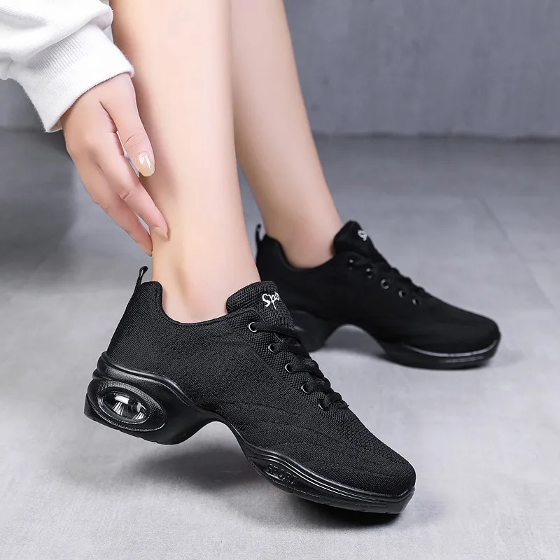 Sneakere Women Dance Practice Shoes Air Design Dance Shoes For Woman Soft Sole Modern Mesh Ladies Trainers dance shoes