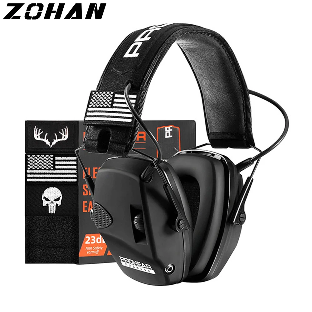 

ZOHAN Ear Protection Electronic Hearing Protection Sparta Active Protector for Shooting Earmuffs NRR 23dB Noise Reduction