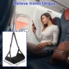 Airplane Foot Hammock Portable Oxford Cloth Footrest with Adjustable Strap Comfortable Plane Leg Hammock Car Travel Essential 3