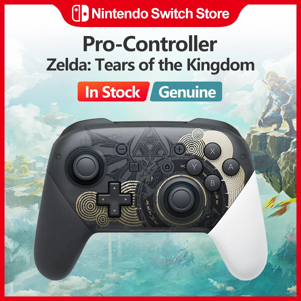 Nintendo Switch Pro Controller Legend Zelda Tears Of The Kingdom Accessori In Edizione Limitata Nfc Vibration 1300Mah Original