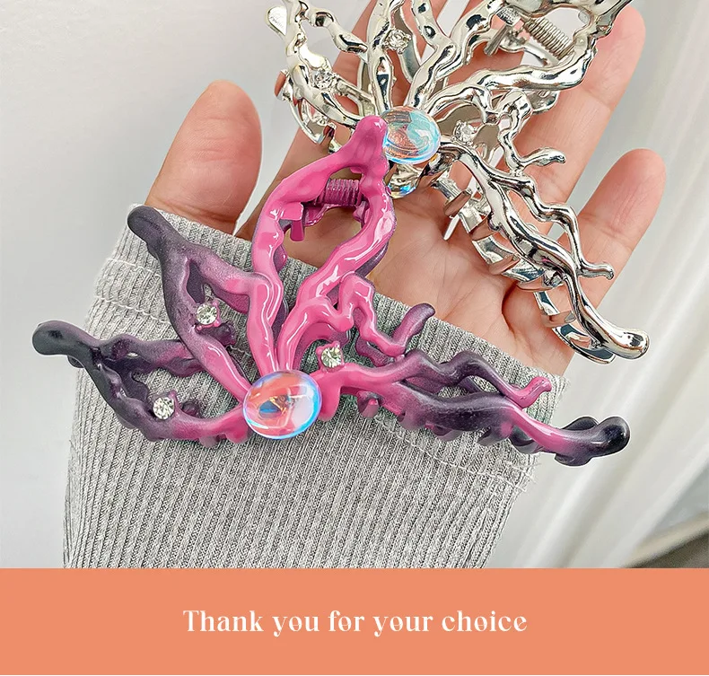 Frauen Neue Klaue Clip Süße Coole Stil Ausgehöhlte Schmetterling Greif Clip Shark Clip Haar Clip Hot Girl Haar zubehör Süße Stil – Detail 10