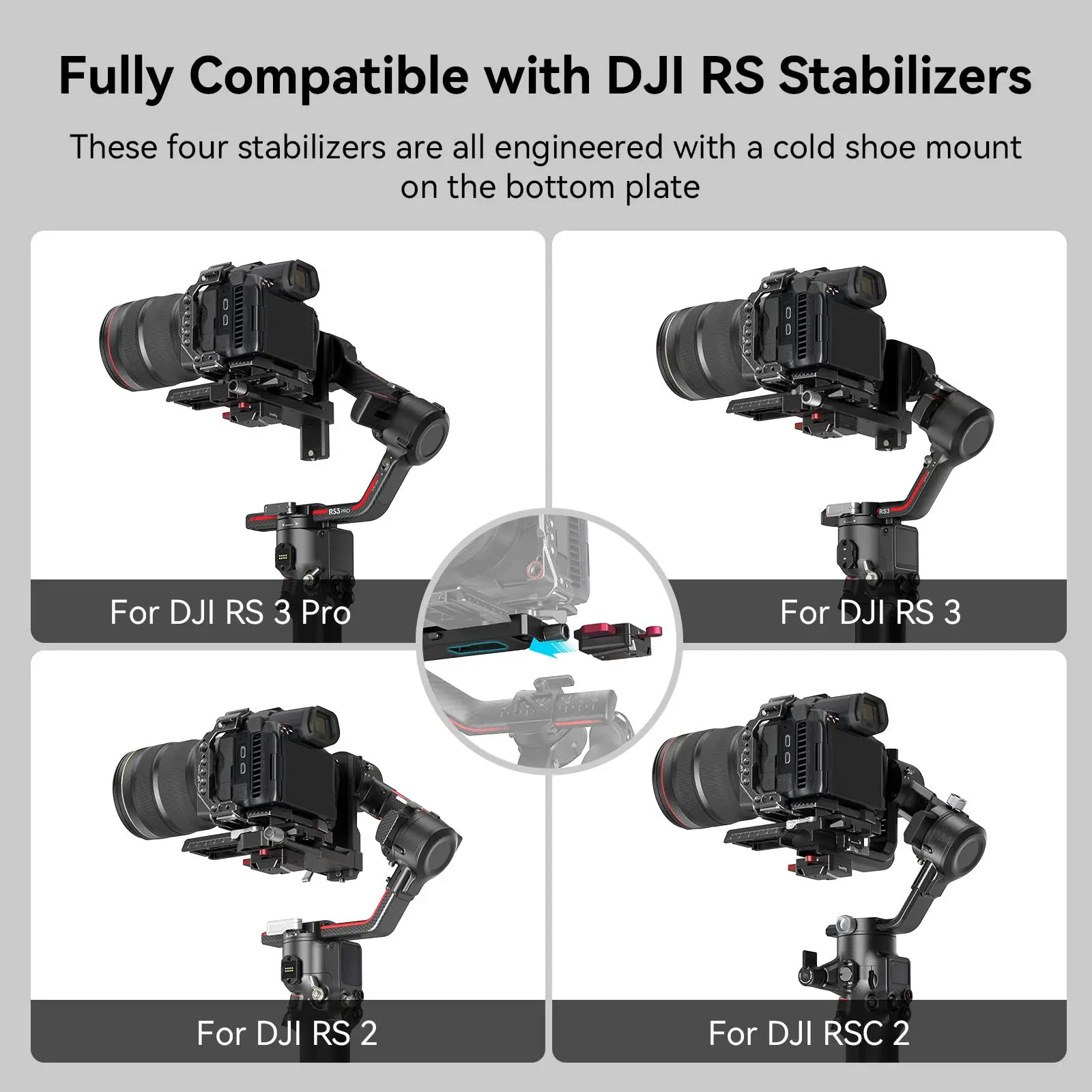 Small rig mini v mount batterie platte für dji rs 3/rs 3 pro/rs 2/rsc 2 gimbals leichte und kompakte strom lösung für dji – Detail 5