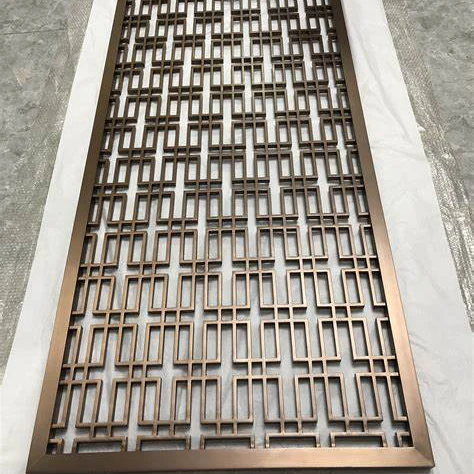 장 앤틱 금속 룸 디바이더 316 스테인리스 스틸 파티션 스크린 요부 (레스토랑 로비용)