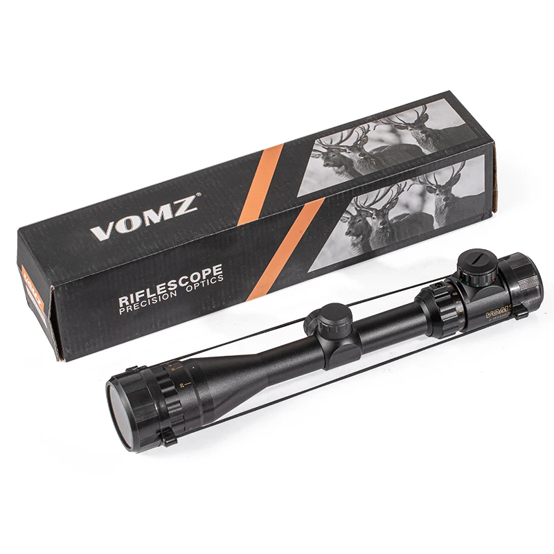VOMZ 4-16X40 Optics Hunting Riflescope Red&Green Dot Illuminated Sight Rifle Scope Sniper Gear Sight Scope Airsoft Rifle rifle scope