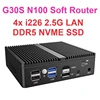 SZBOX G30S  Alder Lake-N100 Fanless Router 4* i226 2.5 LAN Windows 11 DDR5 NVME SSD pfSense Router OPNsense Firewall Server 2