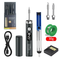 Fer à souder USB 5V 8W avec batterie au lithium, outils de soudage de réparation portables, fer à souder électrique, station de soudage, fil à souder 1