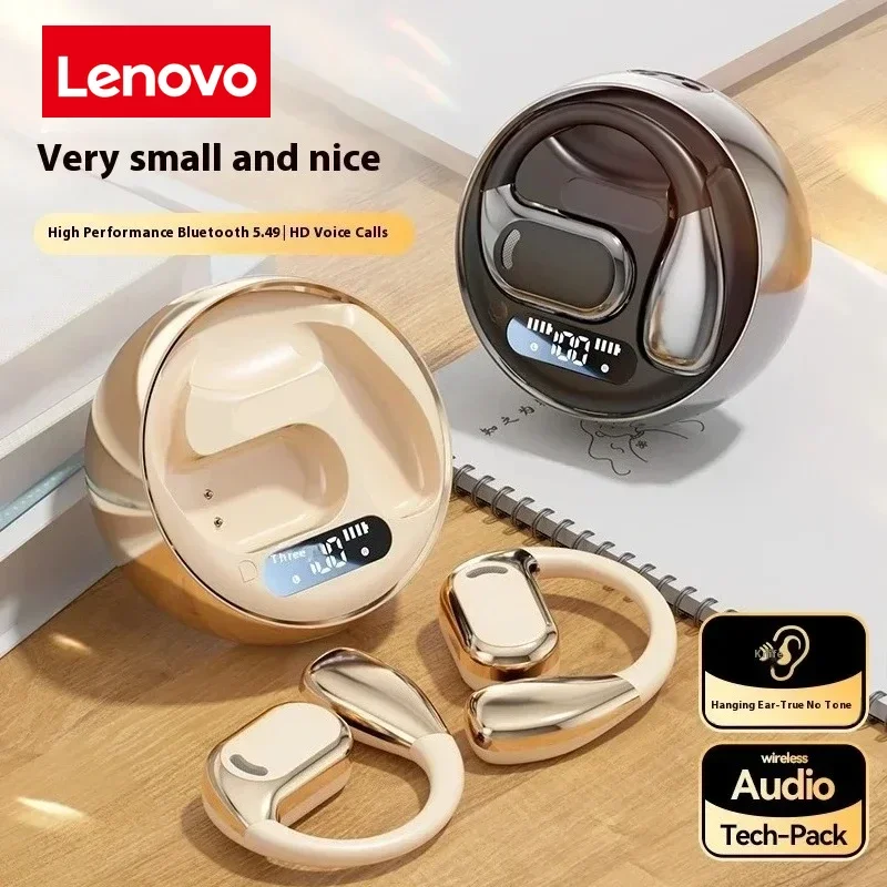 Lenovo Original M76 Wireless Bluetooth Headphones HIFI Sound Running Headsets Waterproof Painless Wearing Earphones with Mic