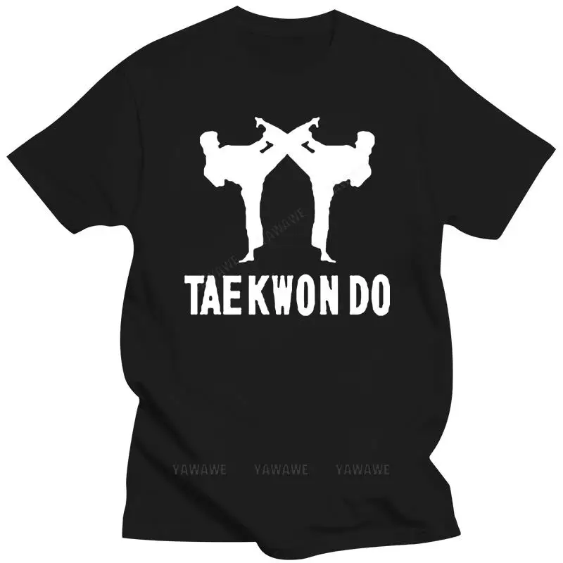 Горячая Распродажа Tae Kwon Do Taekwondo Корейская футболка с произношением боевых искусств Мужская футболка Модная хлопковая короткая футболка с круглым вырезом