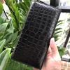 2023 Fashion Business Men's Alligator Wallets Crocodile Genuine Leather Long Organizer Wallet Boy Brand Luxury Card Holder Purse 3