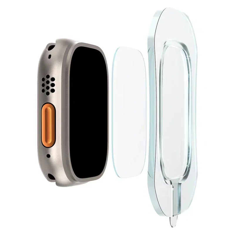 Premium Tempered Glass Screen Protector with Alignment Tool for 49mm Watches - 2 Pack Easy Install