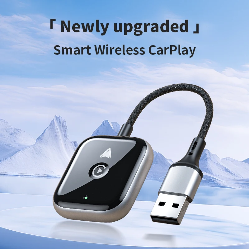 Wireless CarPlay Android iphone Auto Wireless Adapter Smart Mini Box Plug And Play WiFi Fast Connect Universal 2 in 1