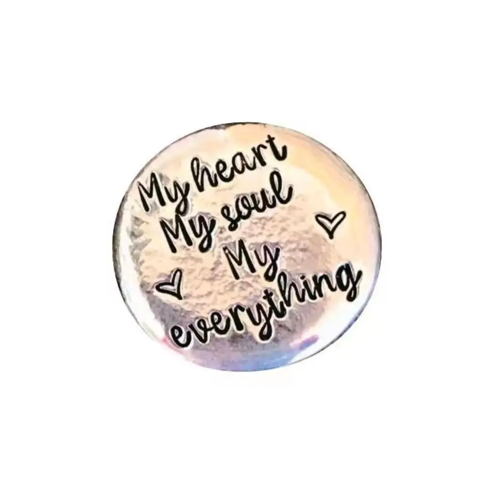 Pocket Hug Inspirational Token Gift - Stainless Steel With Good Luck Card