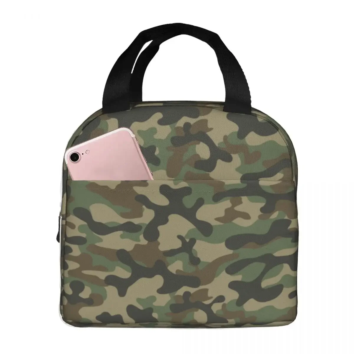 

Lunch Bag for Women Kids Camouflage Thermal Cooler Portable Picnic Oxford Lunch Box Bento Pouch