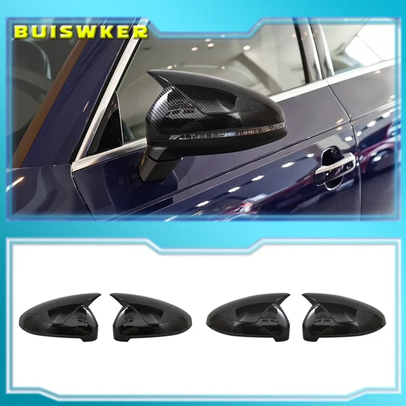 

Для Audi A4 A5 B9 боковые зеркальные крышки (Carbon Look) 2017 2018 2019 S4 S5 RS5 allroad Quattro Сменные крышки